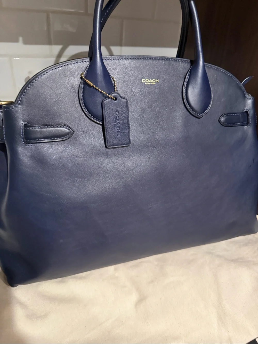 Coach Soft Empire 40 Carryall - Dark Navy